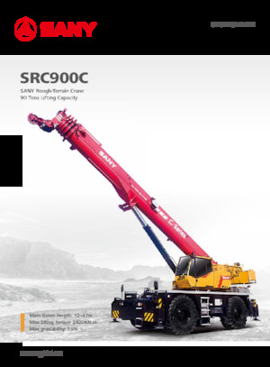 Ruwterrein-kranen Sany SRC900C