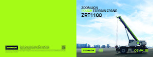 Ruwterrein-kranen Zoomlion ZRT1100