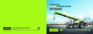Ruwterrein-kranen Zoomlion ZRT600E