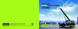 Ruwterrein-kranen Zoomlion ZRT851E