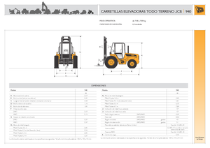 Ruwterrein-heftrucks JCB 940-4