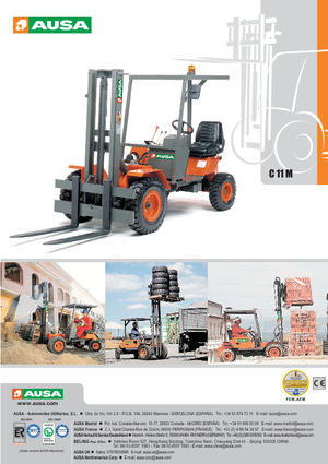 Ruwterrein-heftrucks Ausa C 11 M