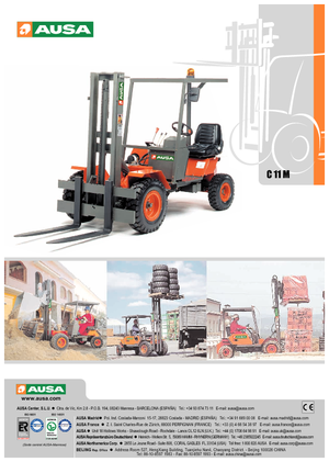 Ruwterrein-heftrucks Ausa C 11 M