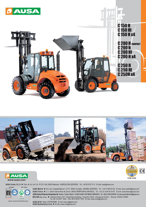 Ruwterrein-heftrucks Ausa C 250 H x 4