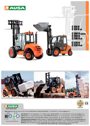 Ruwterrein-heftrucks Ausa C 250 H x 4