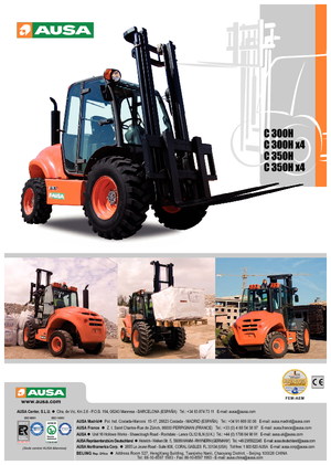 Ruwterrein-heftrucks Ausa C 300 H x 4