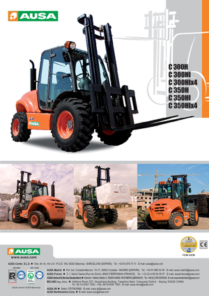 Ruwterrein-heftrucks Ausa C 300 H x 4