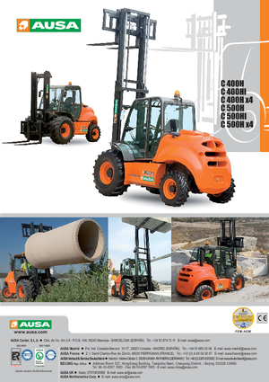 Ruwterrein-heftrucks Ausa C 500 H