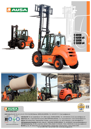 Ruwterrein-heftrucks Ausa C 500 H