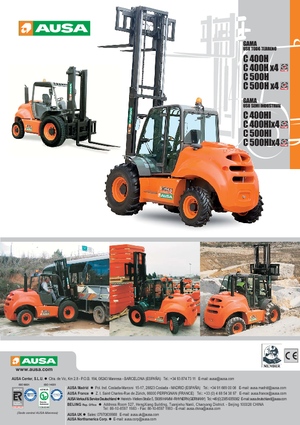 Ruwterrein-heftrucks Ausa C 500 H