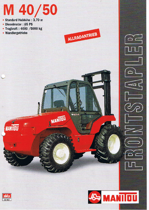 Ruwterrein-heftrucks Manitou M 40.4