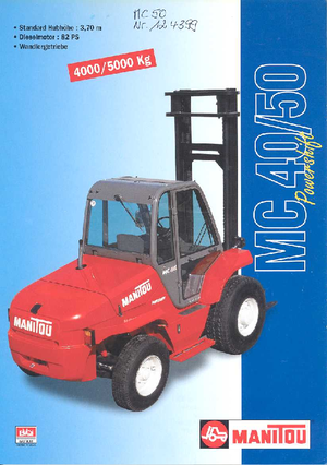 Ruwterrein-heftrucks Manitou MC 40 CP