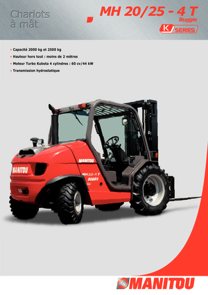 Ruwterrein-heftrucks Manitou MH 25-4T Buggie