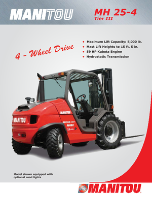 Ruwterrein-heftrucks Manitou MH 25-4T Buggie