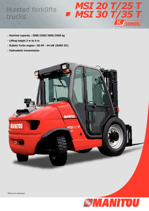 Ruwterrein-heftrucks Manitou MSI 20 T