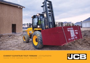 Ruwterrein-heftrucks JCB 926