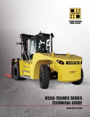 Ruwterrein-heftrucks Hyster H550HDS