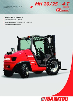 Ruwterrein-heftrucks Manitou MH 20-4 T Buggie