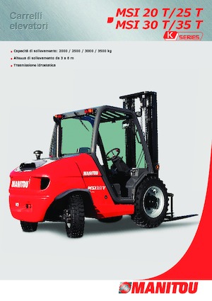 Ruwterrein-heftrucks Manitou MSI 25 T