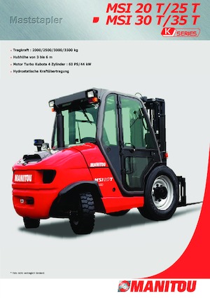 Ruwterrein-heftrucks Manitou MSI 30 T