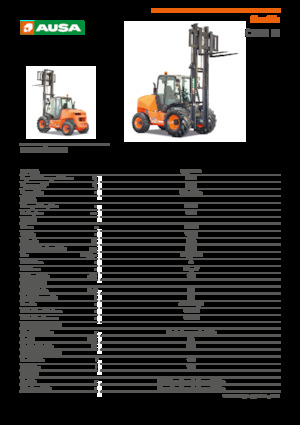 Ruwterrein-heftrucks Ausa C 501 H x4