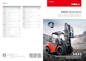 Ruwterrein-heftrucks Heli CPCD25