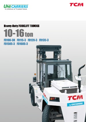 Ruwterrein-heftrucks TCM FD135-3