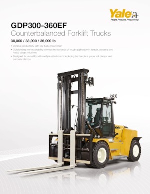 Ruwterrein-heftrucks Yale GDP360EF