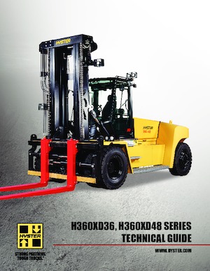 Ruwterrein-heftrucks Hyster H360XD48