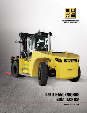 Ruwterrein-heftrucks Hyster H550HDS