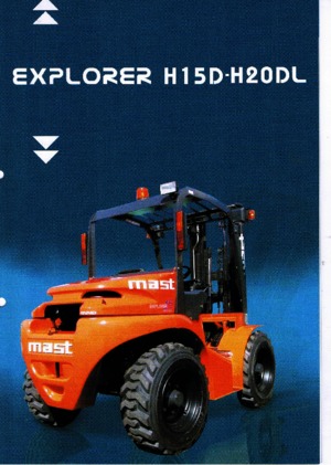 Ruwterrein-heftrucks Mast Explorer H 20 DL