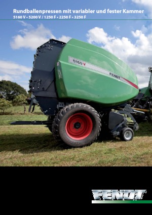 Ronde-balenpersen Fendt 5160 V SC 25