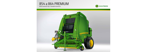 Ronde-balenpersen John Deere 854 Premium
