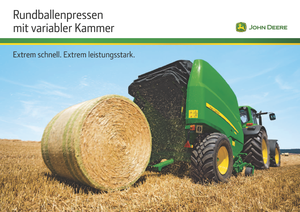 Ronde-balenpersen John Deere 864