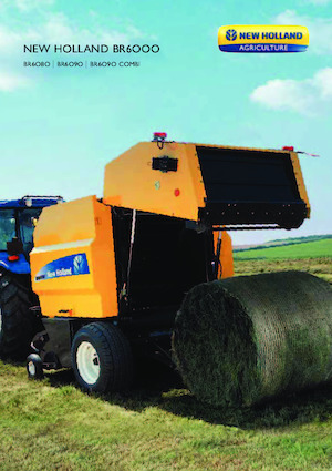 Ronde-balenpersen New Holland BR6090 Crop Cutter