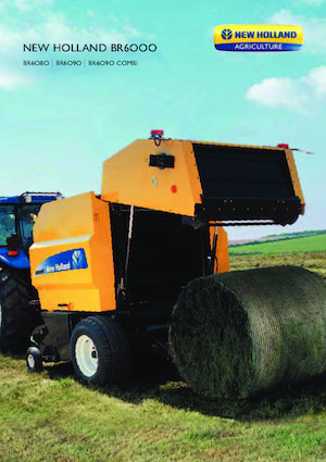 Ronde-balenpersen New Holland BR6090 Crop Cutter