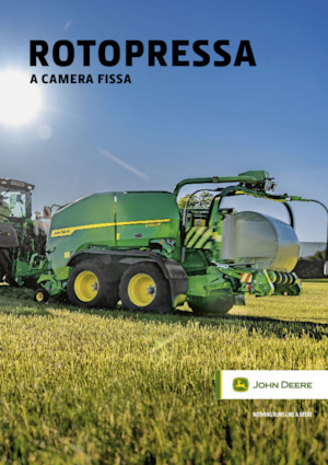 Ronde-balenpersen John Deere F442M 