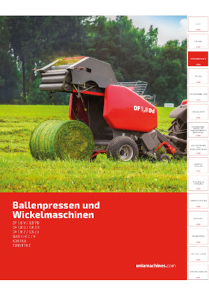 Ronde-balenpersen Unia DF 1.8 Vd 