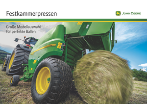 Ronde-balenpersen John Deere F441M 