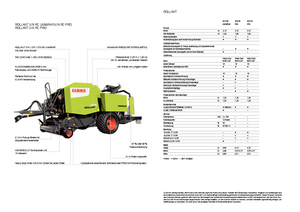 Ronde-balenpersen Claas Rollant 374 RC Pro