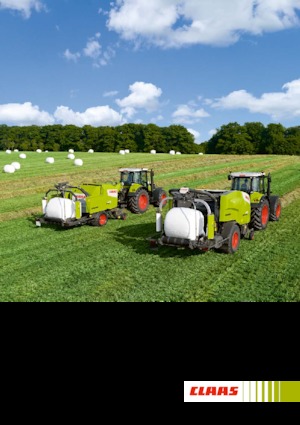 Ronde-balenpersen Claas Rollant 455 RC Uniwrap 