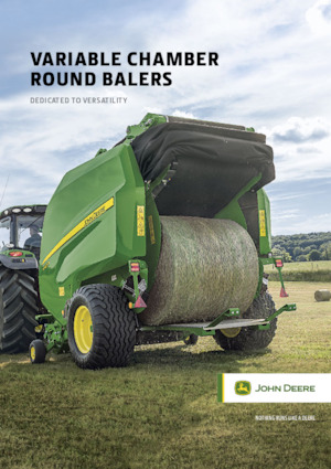 Ronde-balenpersen John Deere V451R 