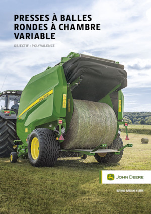 Ronde-balenpersen John Deere V451R 