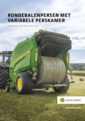 Ronde-balenpersen John Deere V451R 