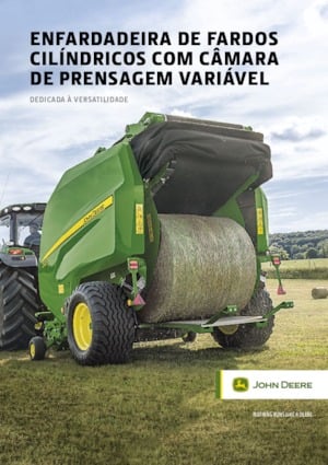 Ronde-balenpersen John Deere V451R 