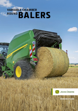 Ronde-balenpersen John Deere V462M 