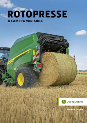 Ronde-balenpersen John Deere V452M 