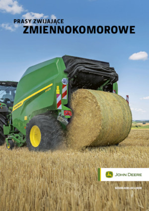 Ronde-balenpersen John Deere V462M 
