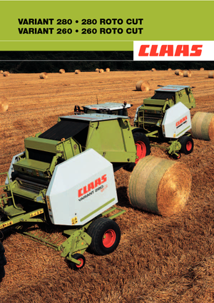 Ronde-balenpersen Claas Variant 260