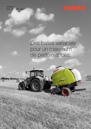Ronde-balenpersen Claas Variant 365 RC Pro